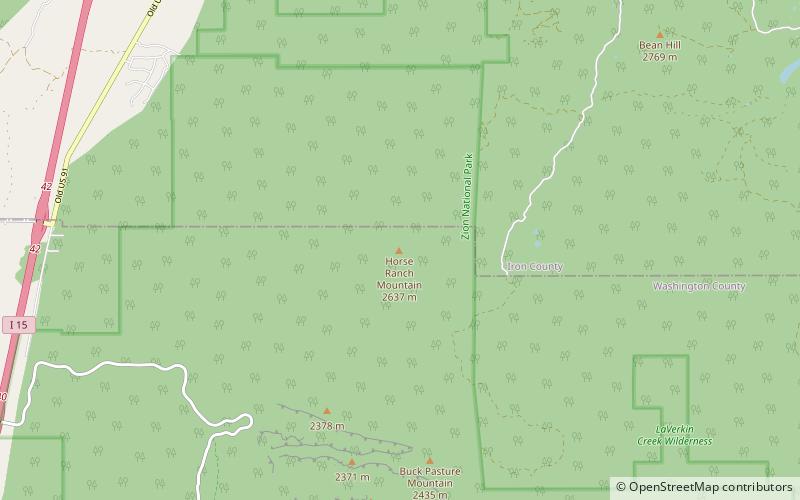 Horse Ranch Mountain location map