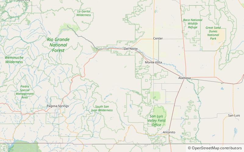 bennett peak rio grande national forest location map