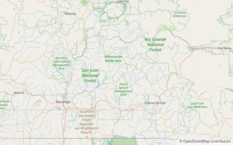 graham peak bosque nacional de san juan location map