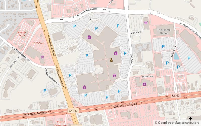 Chesterfield Towne Center location map