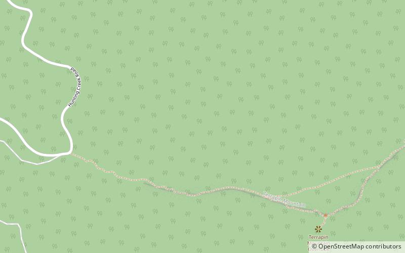 White Oak Ridge-Terrapin Mountain location map