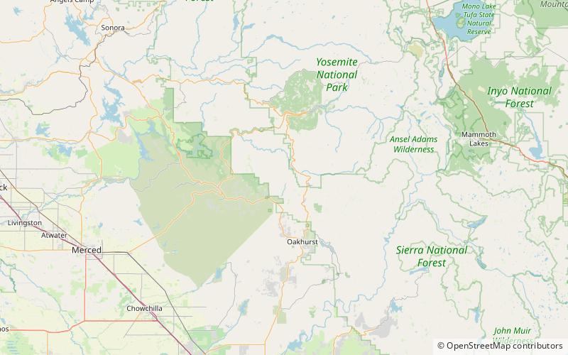 chowchilla mountains sierra national forest location map