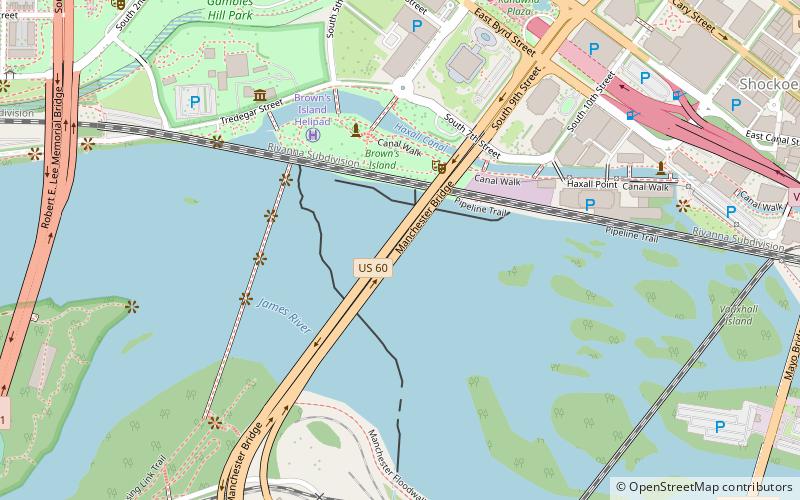 Manchester Bridge location map