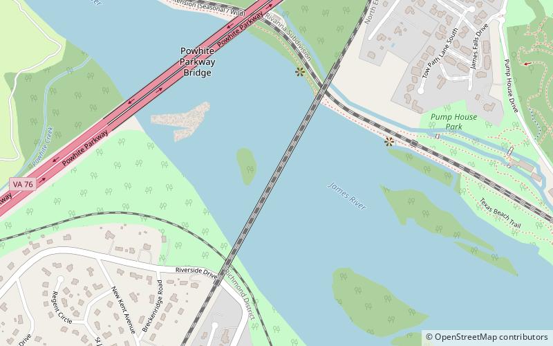 CSX A-Line Bridge location map