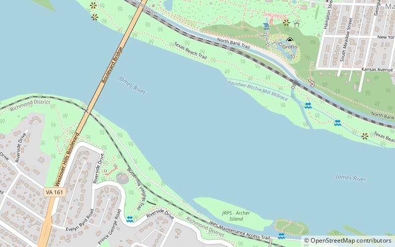 James River Park System location map