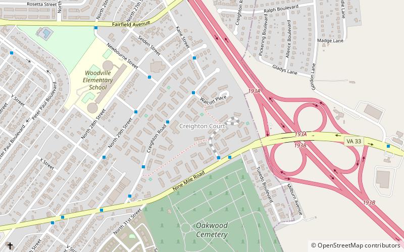 creighton court richmond location map