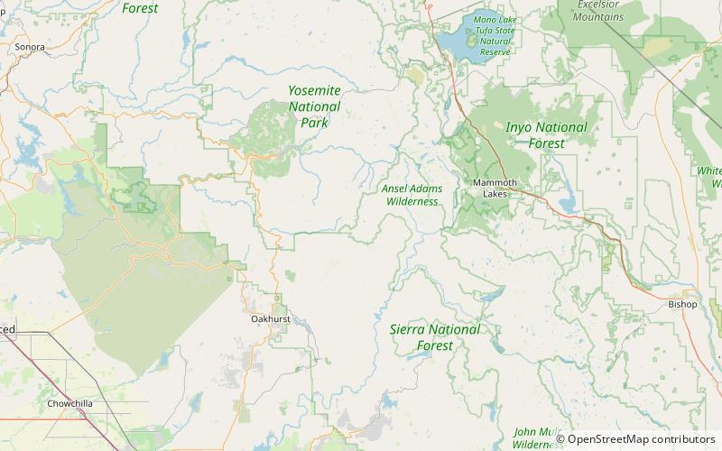 chittenden lake ansel adams wilderness location map
