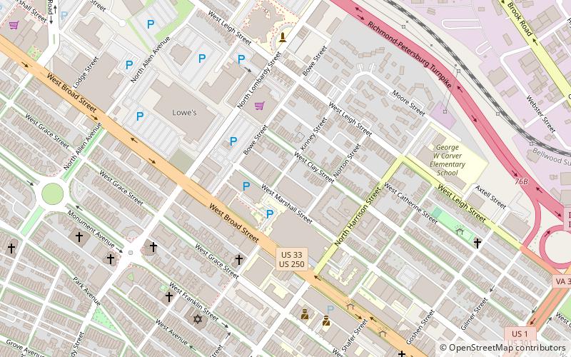 Carver Industrial Historic District location map