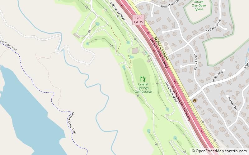 Crystal Springs Golf Course location map