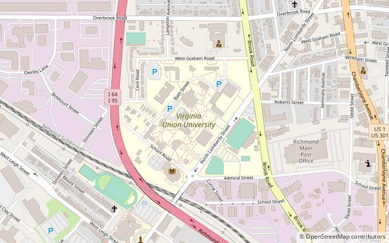 Virginia Union University location map