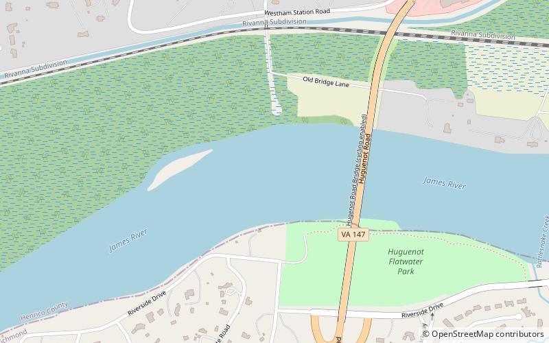 Westham Bridge location map