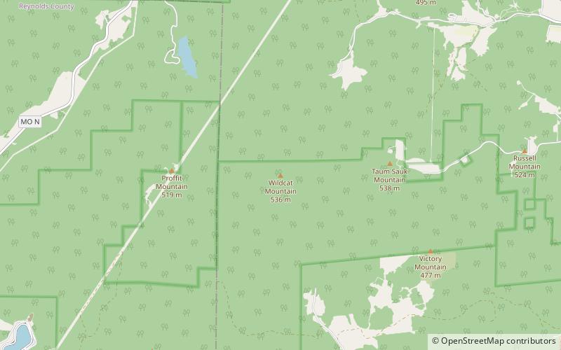 Wildcat Mountain location map