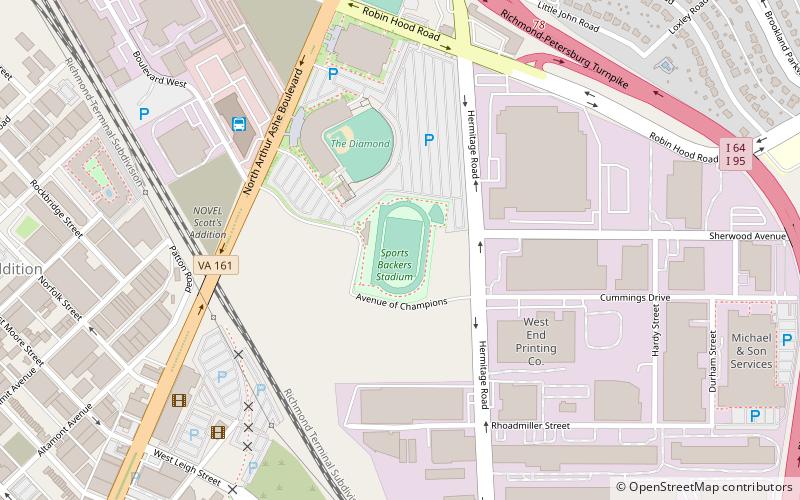 sports backers stadium richmond location map