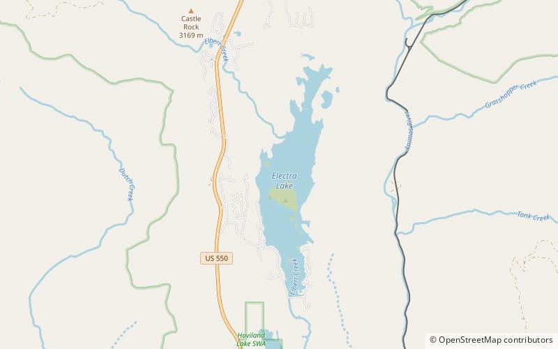 electra lake bosque nacional de san juan location map