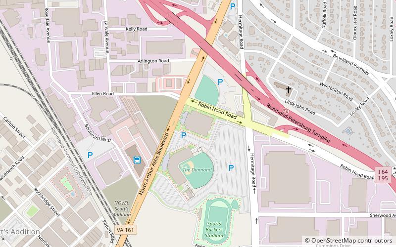 Arthur Ashe Athletic Center location map