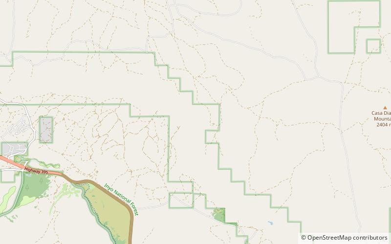 Owens River Gorge location map