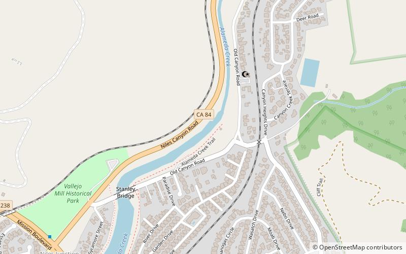 Niles Canyon location map