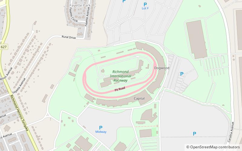 Richmond Raceway location map
