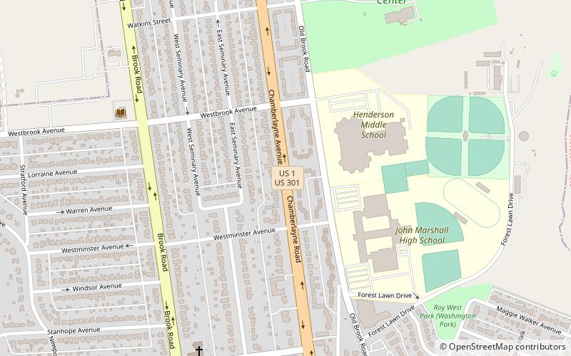 Chamberlayne Gardens location map