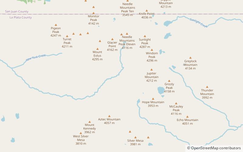 Chicago Basin location map