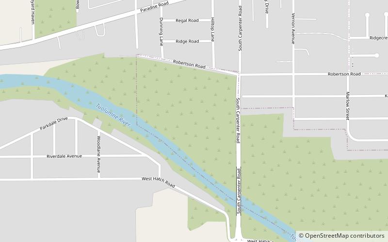 tuolumne river regional park modesto location map