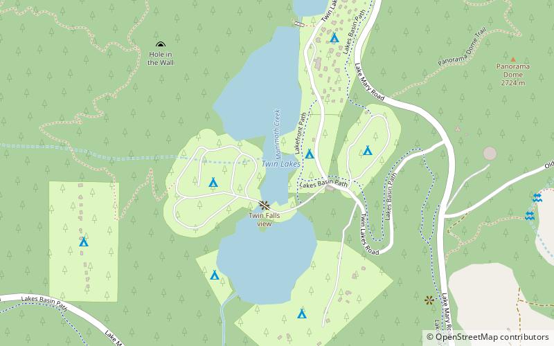 Twin Lakes location map