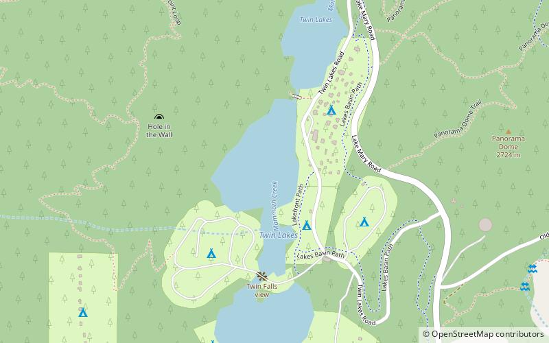 Hot Creek location map