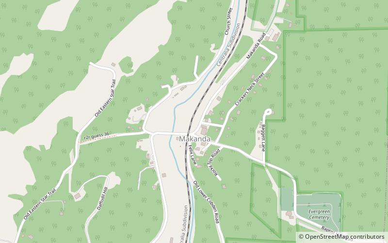 Makanda location map