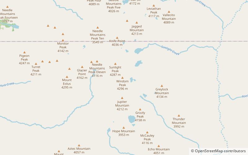 Windom Peak location map