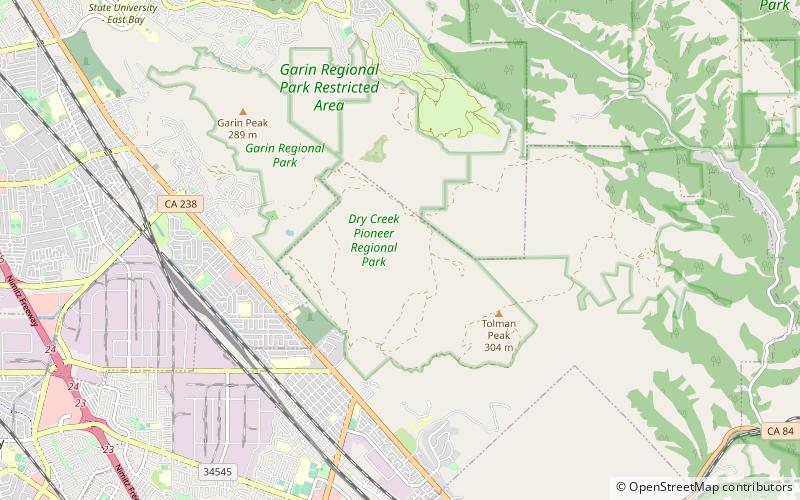 Dry Creek Pioneer Regional Park location map