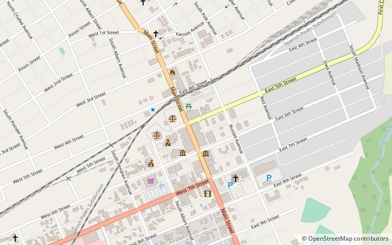 Huerfano County Courthouse and Jail location map