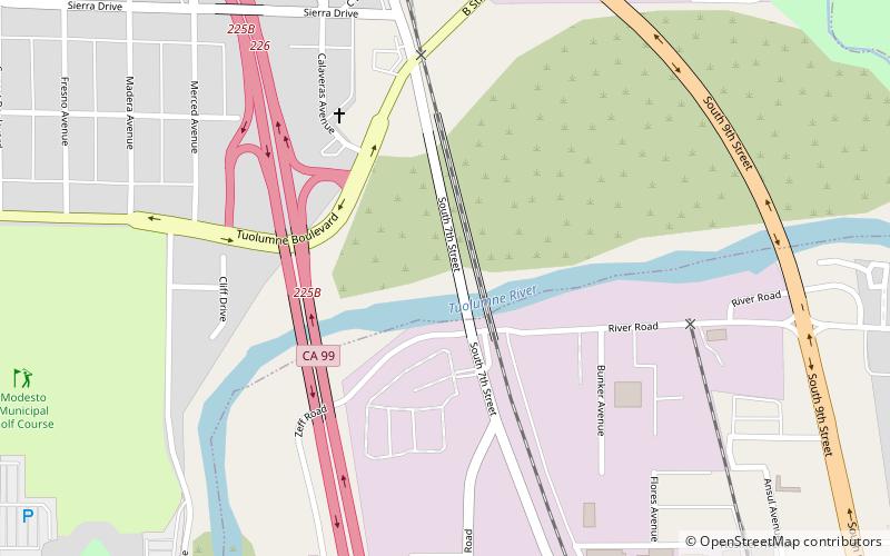 lion bridge modesto location map