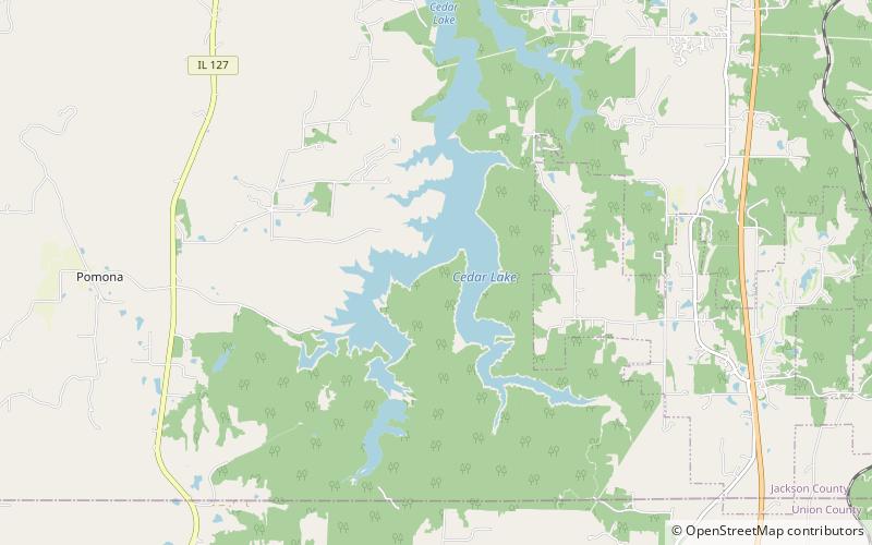 Cedar Lake location map