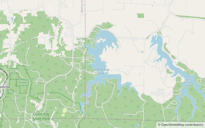 Little Grassy Lake location map