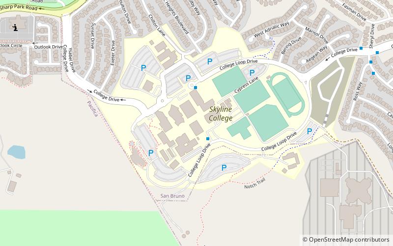 Skyline College location map