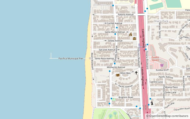 Pacifica Pier location map