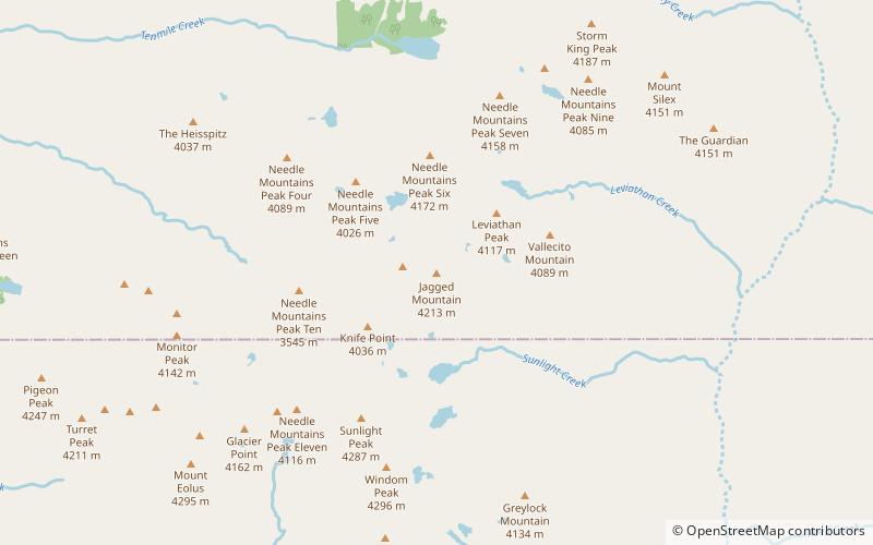 Jagged Mountain location map