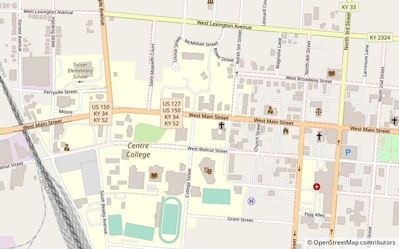 Confederate Monument in Danville location map