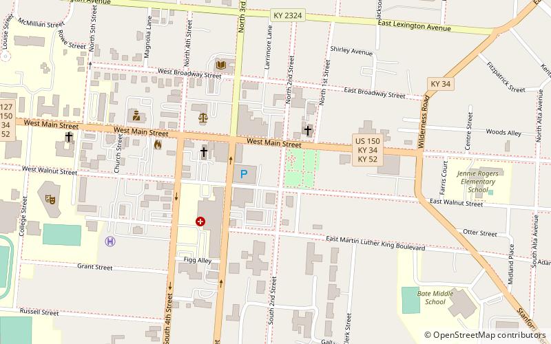 Ephraim McDowell House location map