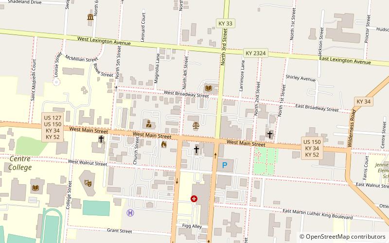 Boyle County Courthouse location map