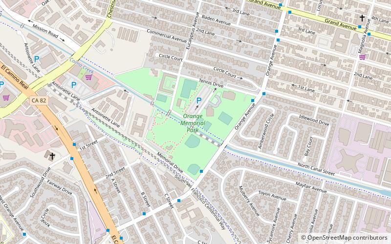 Orange Memorial Park location map