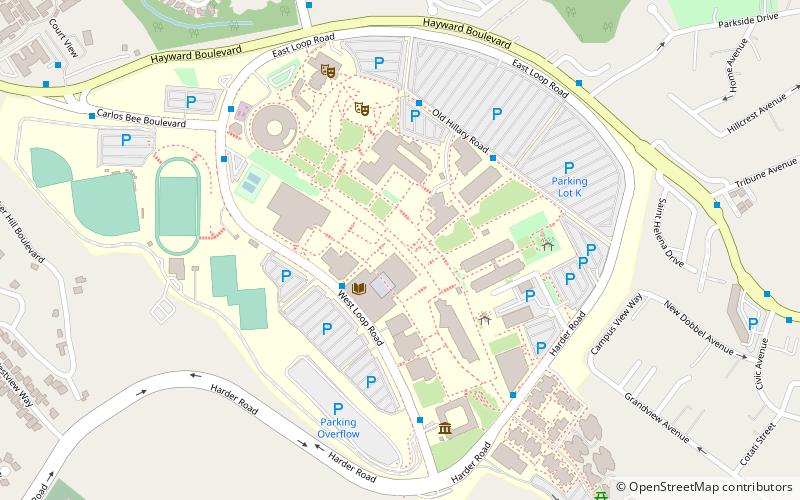 Université d'État de Californie à East Bay location map