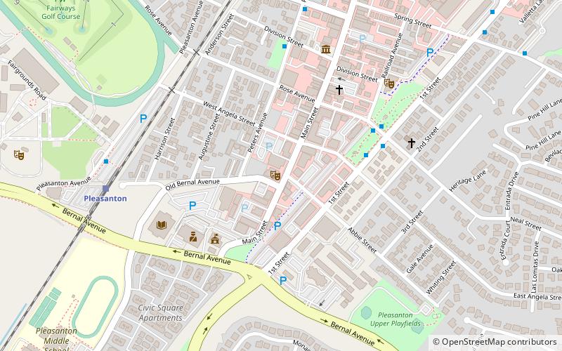 Pleasanton Veterans Memorial location map