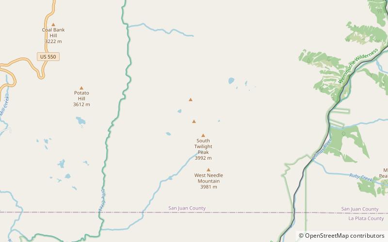 Twilight Peak location map