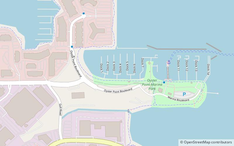 Oyster Point Marina/Park location map
