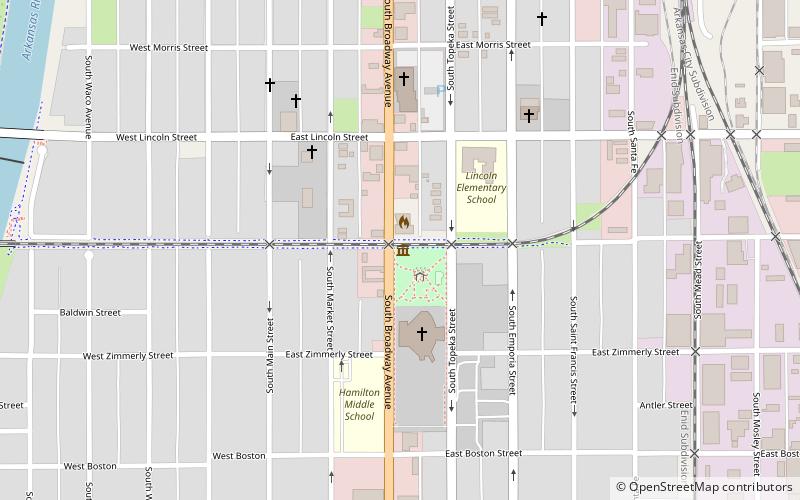 Kansas Firefighters Museum location map