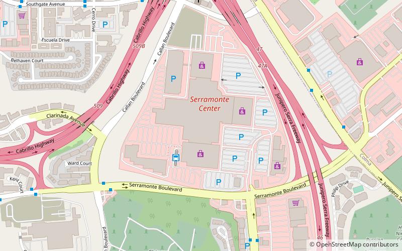 Serramonte Center location map