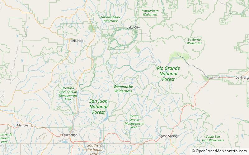 rio grande pyramid area salvaje weminuche location map
