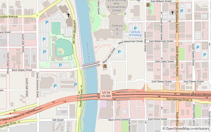 Kansas Sports Hall of Fame location map