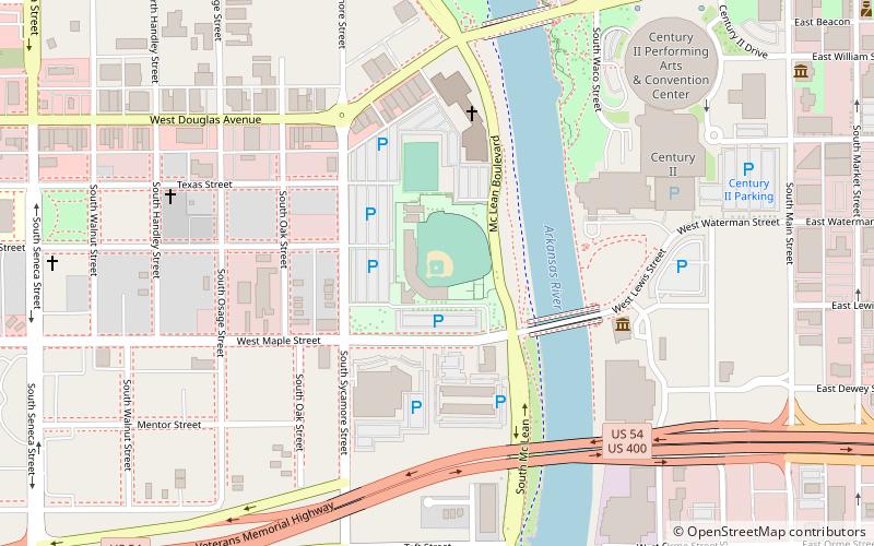 Lawrence–Dumont Stadium location map